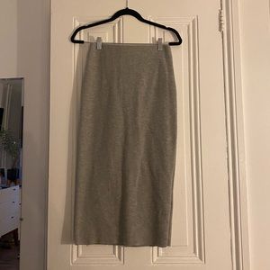 NWT Grey Zara Knit MIDI Skirt